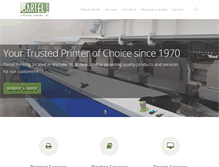 Tablet Screenshot of bartelprinting.com